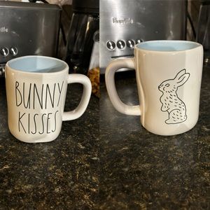 Double sided Rae Dunn bunny mug.